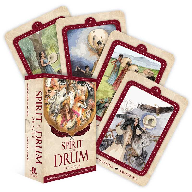 Spirit of the Drum Oracle by Barbara  Meiklejohn-Free: Flashcards; 136 pages / English