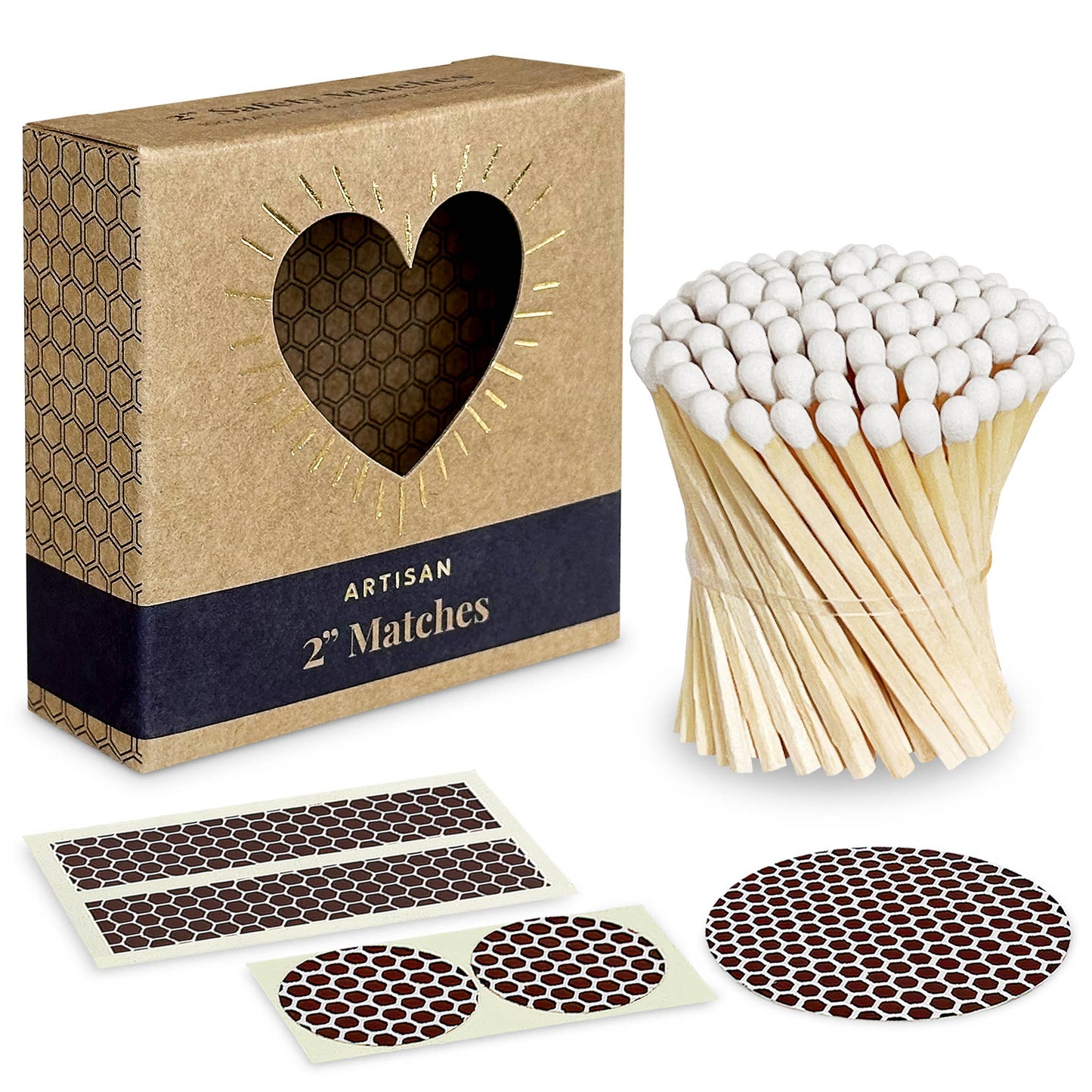 2" Refill Matches - Colors of Your Choice + Striker Stickers