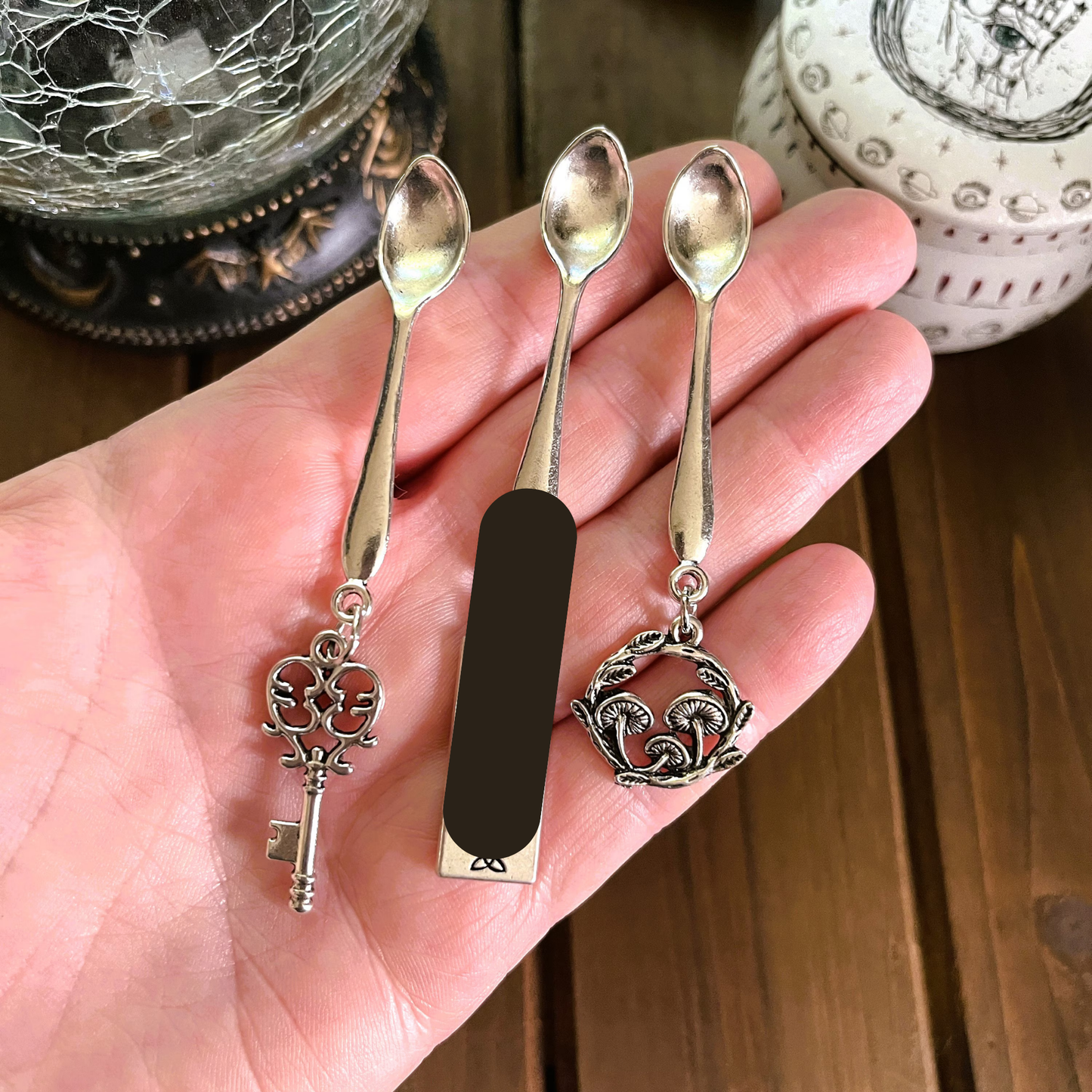 Witchy Charm Spoons, Witch Spoons, Herb Spoons