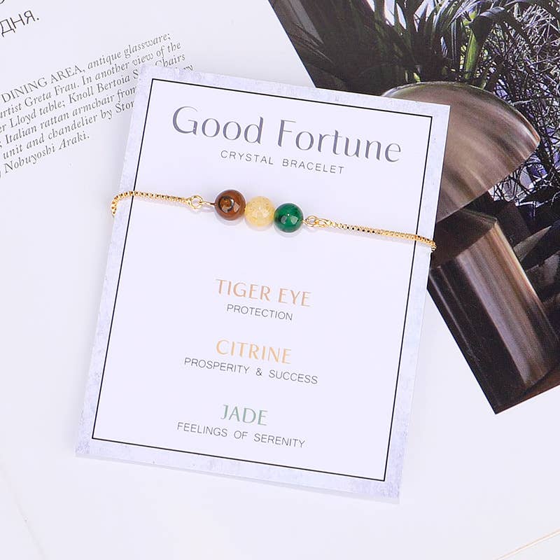 Good Fortune Gold Chain Empowerment Bracelets - Good Fortune