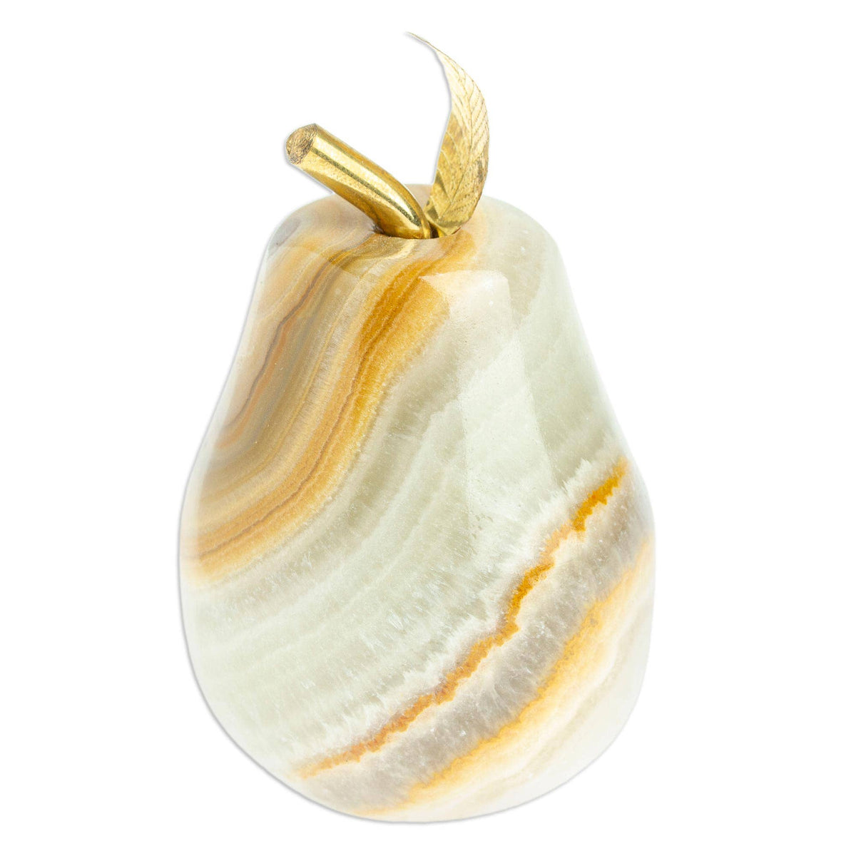 Handmade Eris Pear Onyx Sculpture