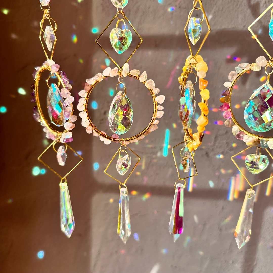 Aura Crystal Suncatchers – Spiritual Light Catchers