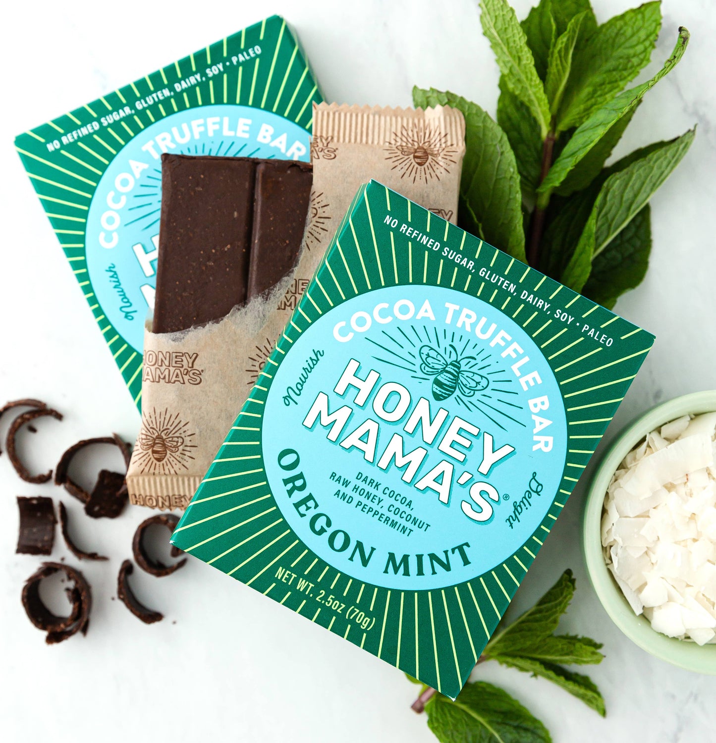 Oregon Mint Cocoa Truffle Bar 2.5oz. (12 count)