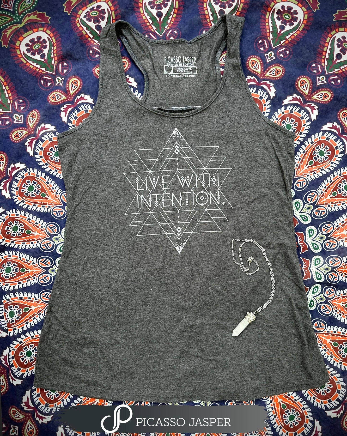 Live with Intention, Gathered Racerback Tank 3XL