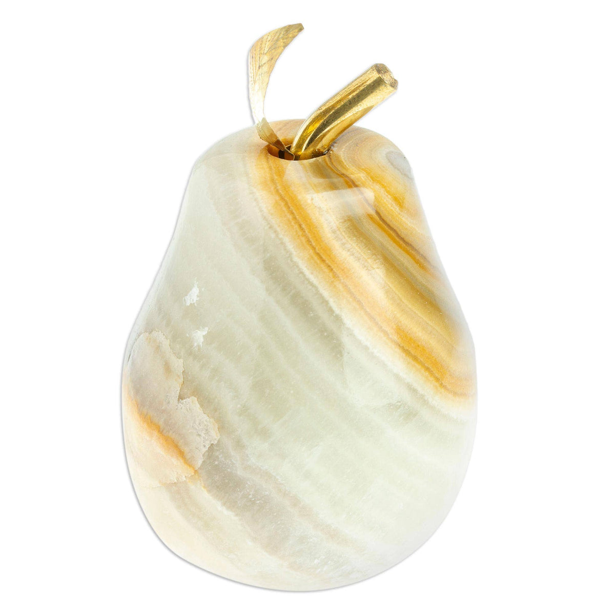 Handmade Eris Pear Onyx Sculpture