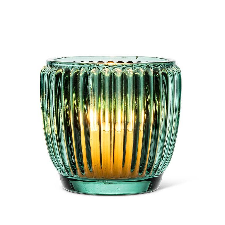 Small Ribbed Votive-3"D