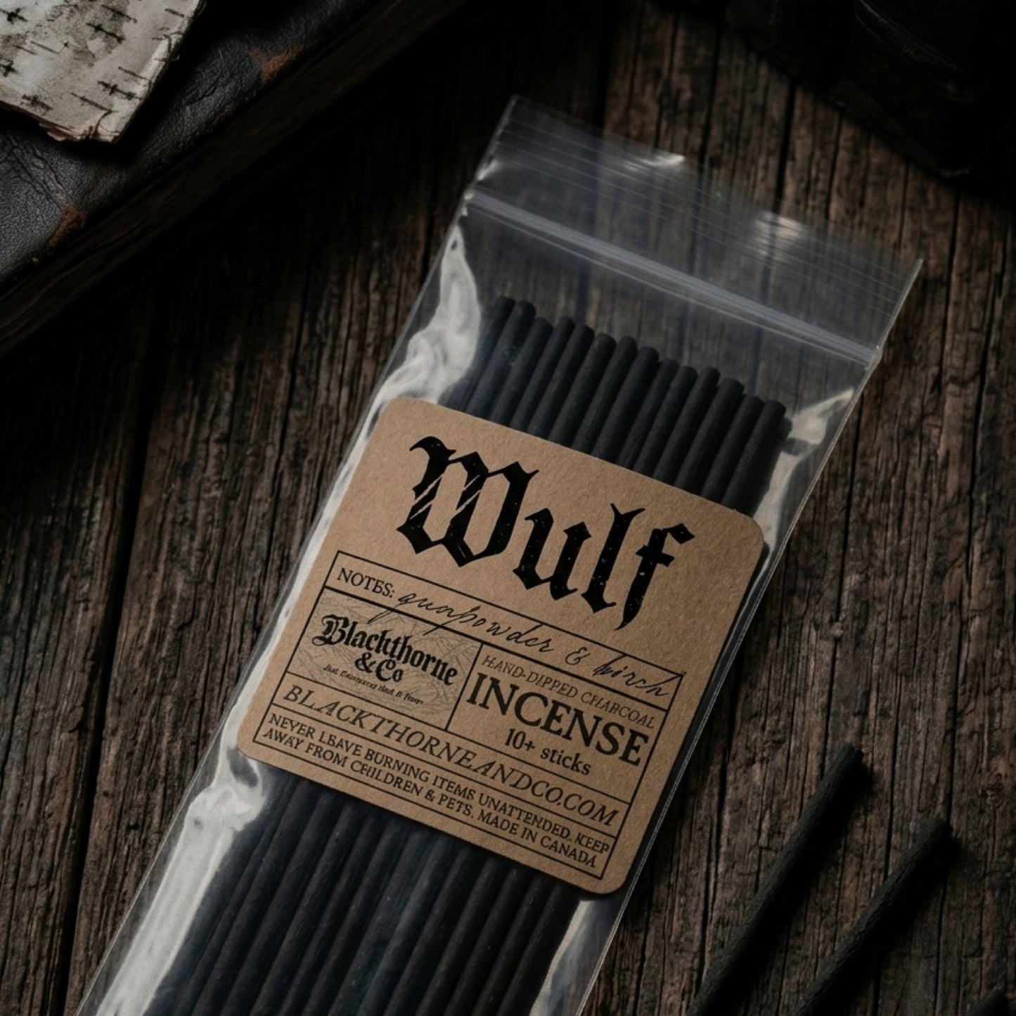Wulf incense sticks |  vegan gothic ritual incense
