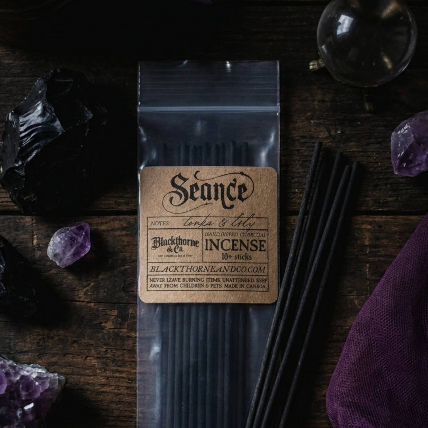 Seance incense sticks |  vegan gothic ritual incense