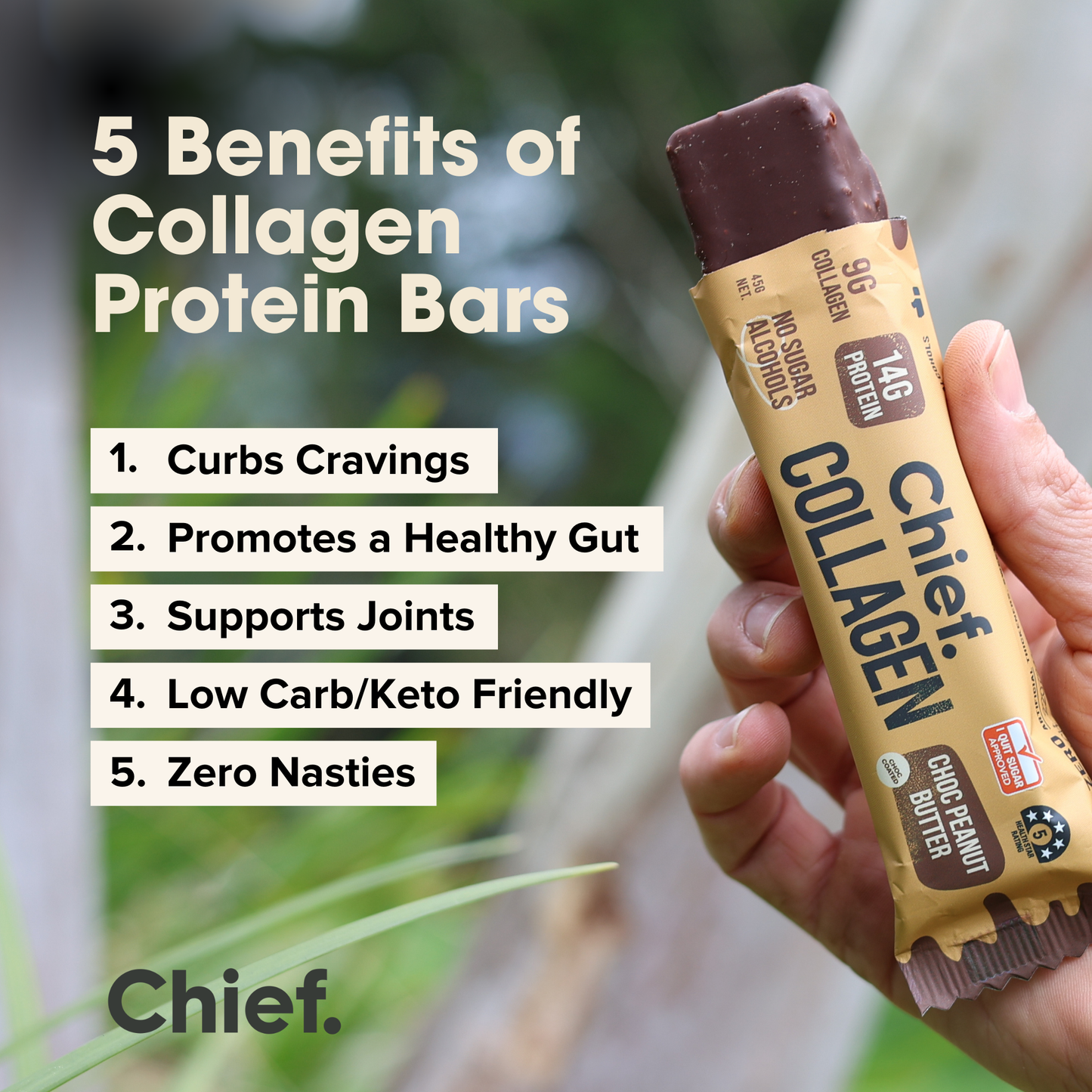 Collagen Protein Bar - Choc Peanut Butter