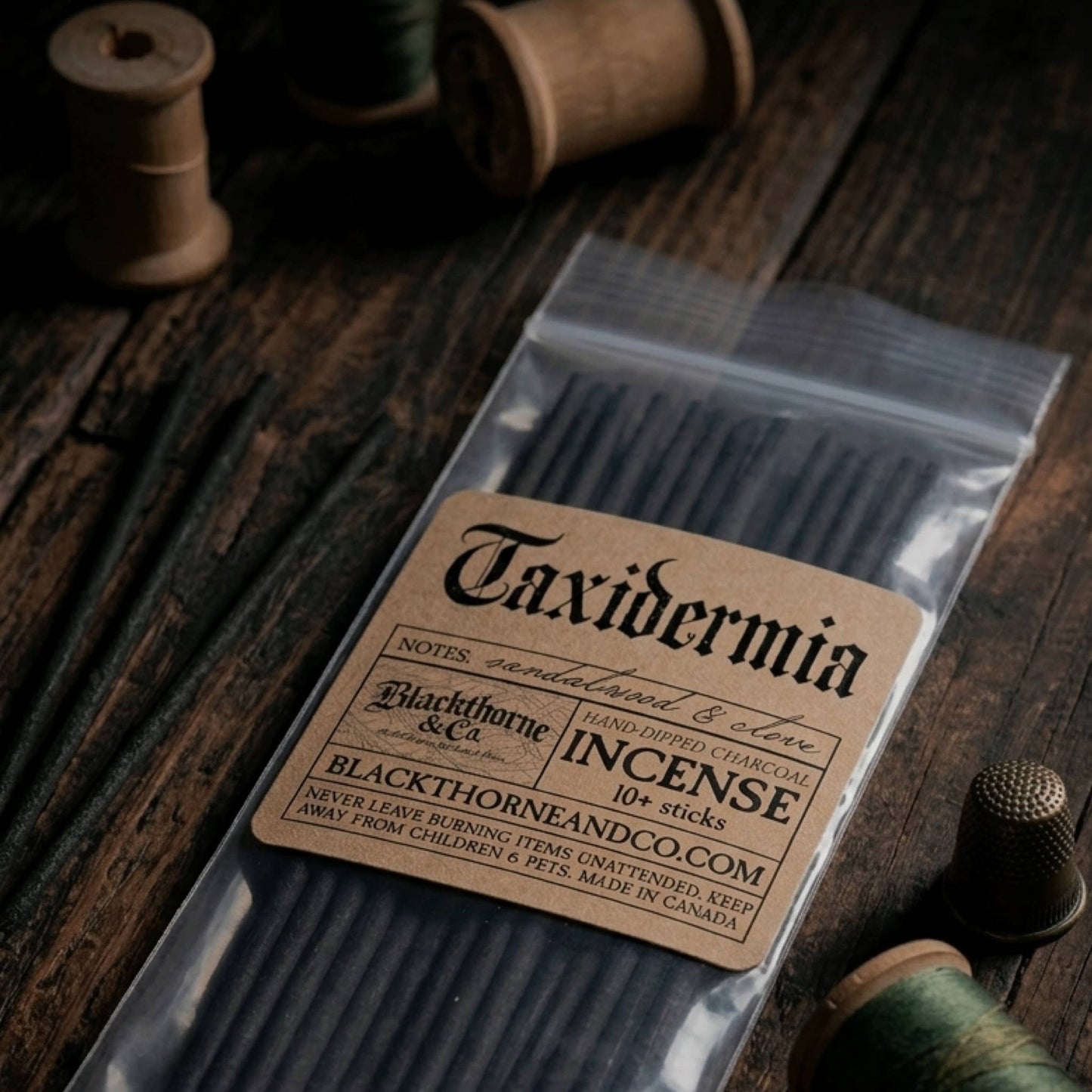 Taxidermia incense sticks |  vegan gothic ritual incense