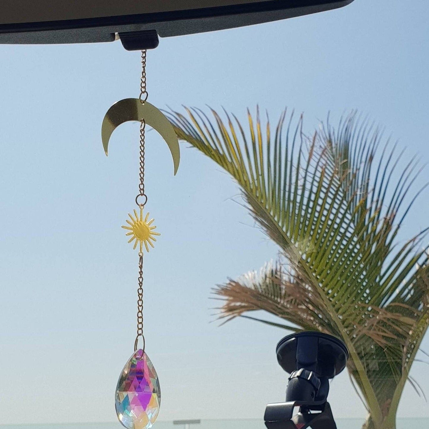 Prism Celestial Suncatcher - Boho Window Decor