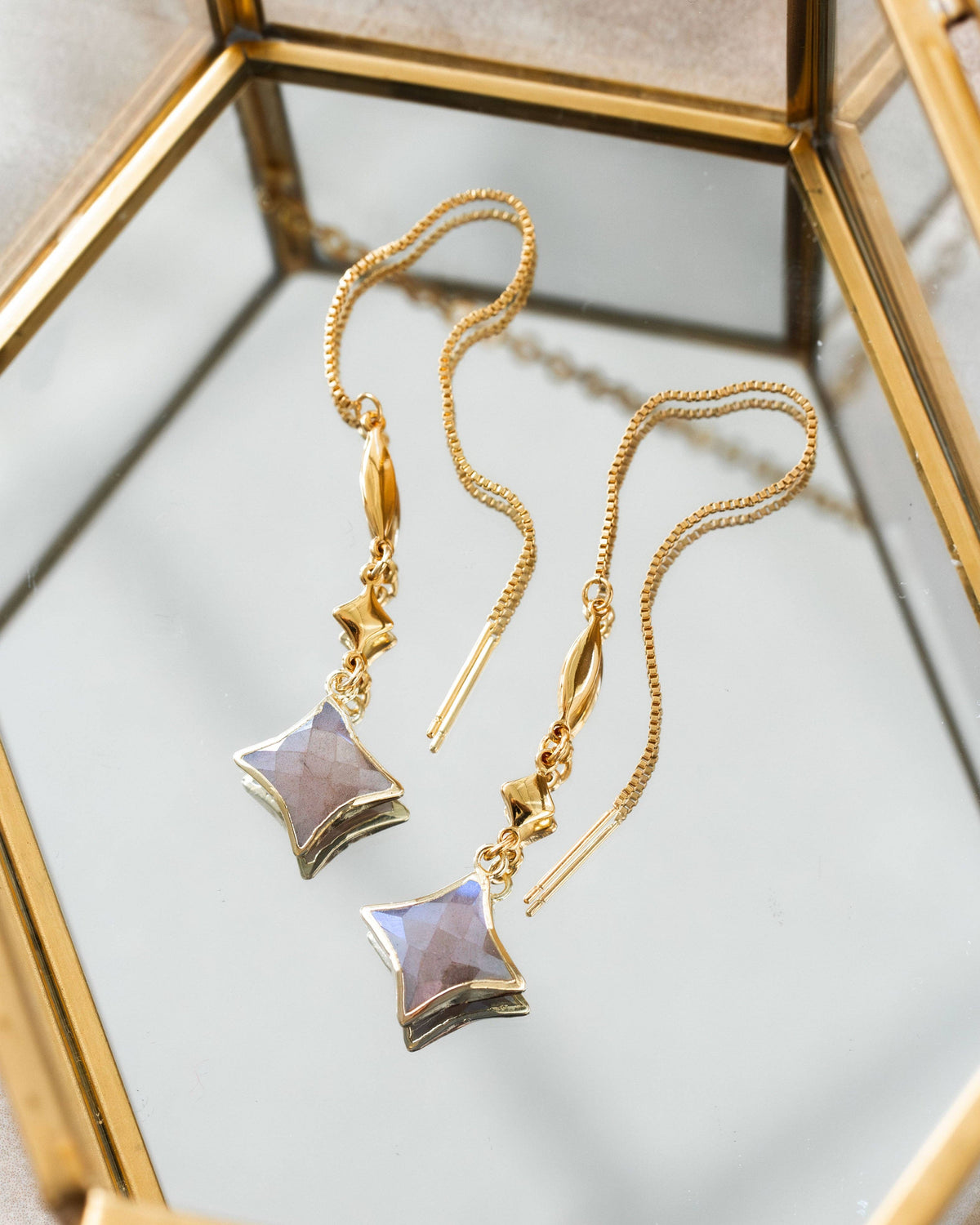 Polaris Glow Threader Earring