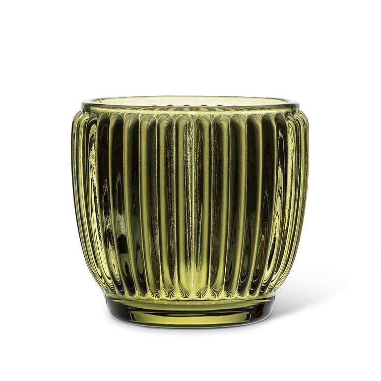 Small Ribbed Votive-3"D