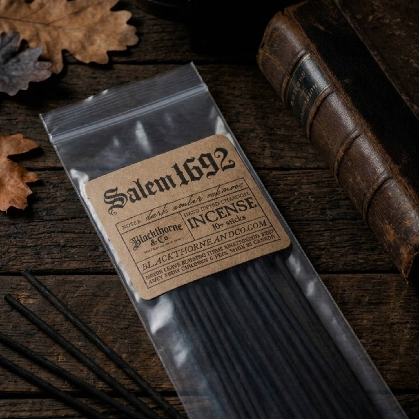 Salem 1692 incense sticks |  vegan gothic ritual incense