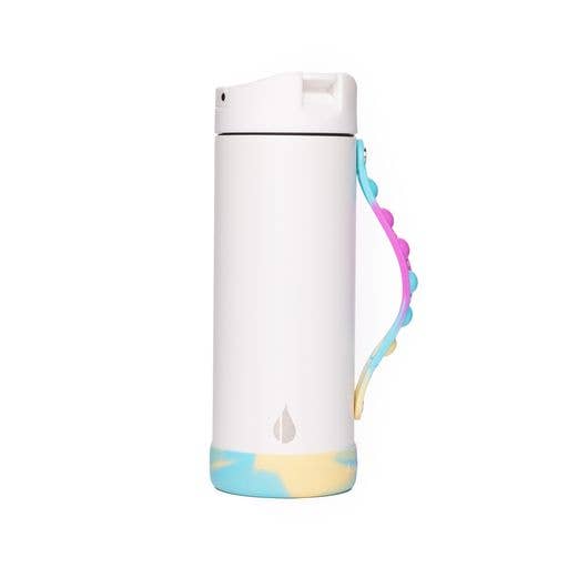 Iconic Pop Bottle 14oz - White Tie Dye, Robins Egg, or Royal blue