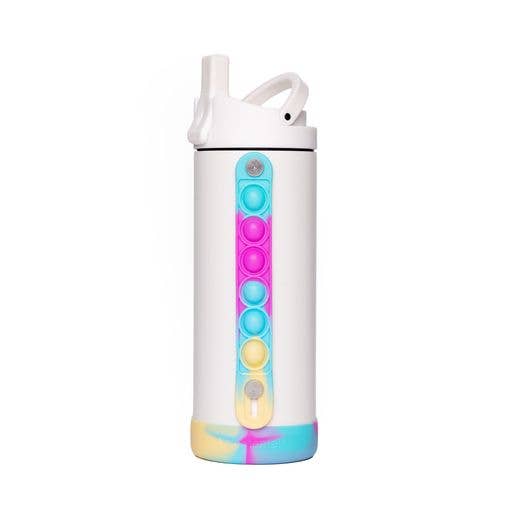 Iconic Pop Bottle 14oz - White Tie Dye, Robins Egg, or Royal blue
