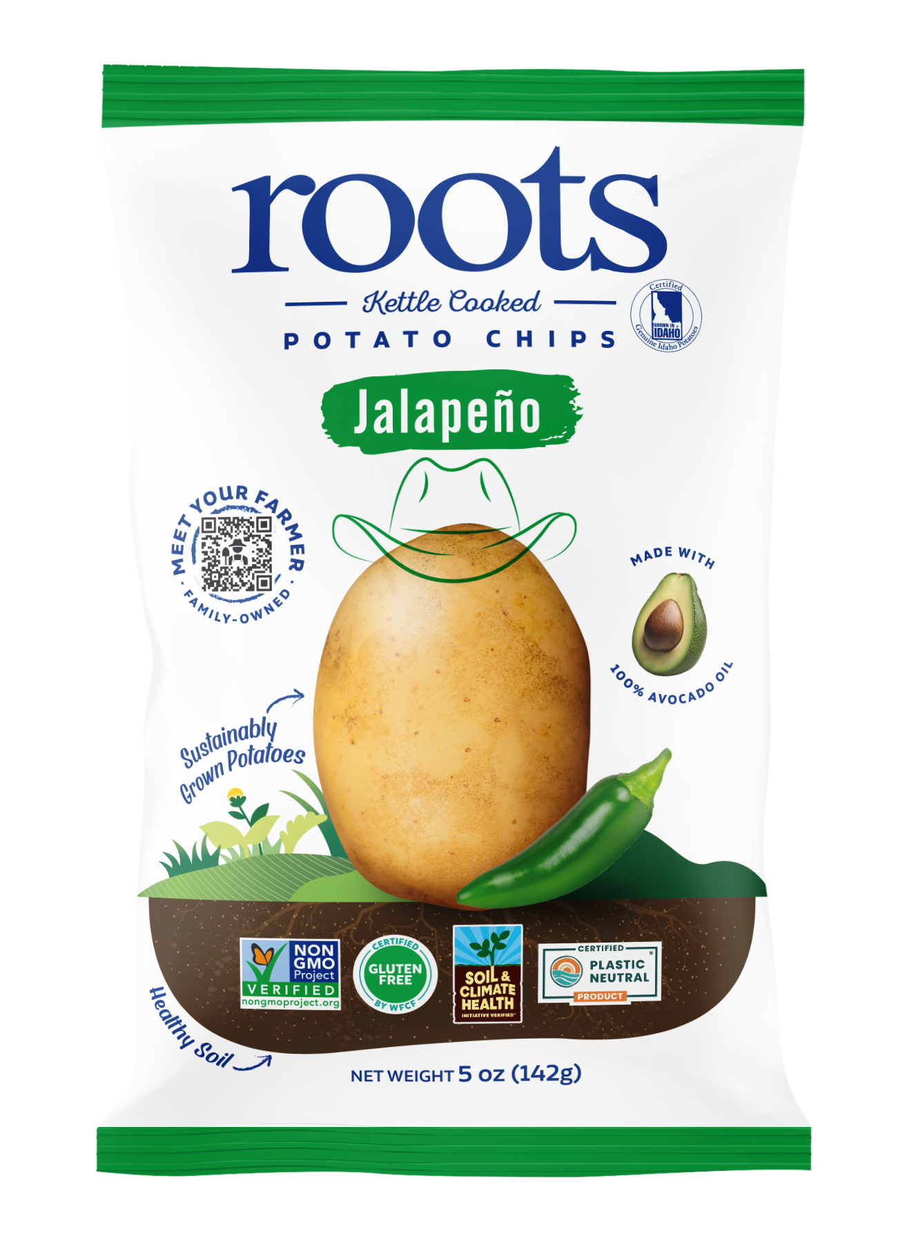 Jalapeno Kettle Potato Chips 5oz Bag