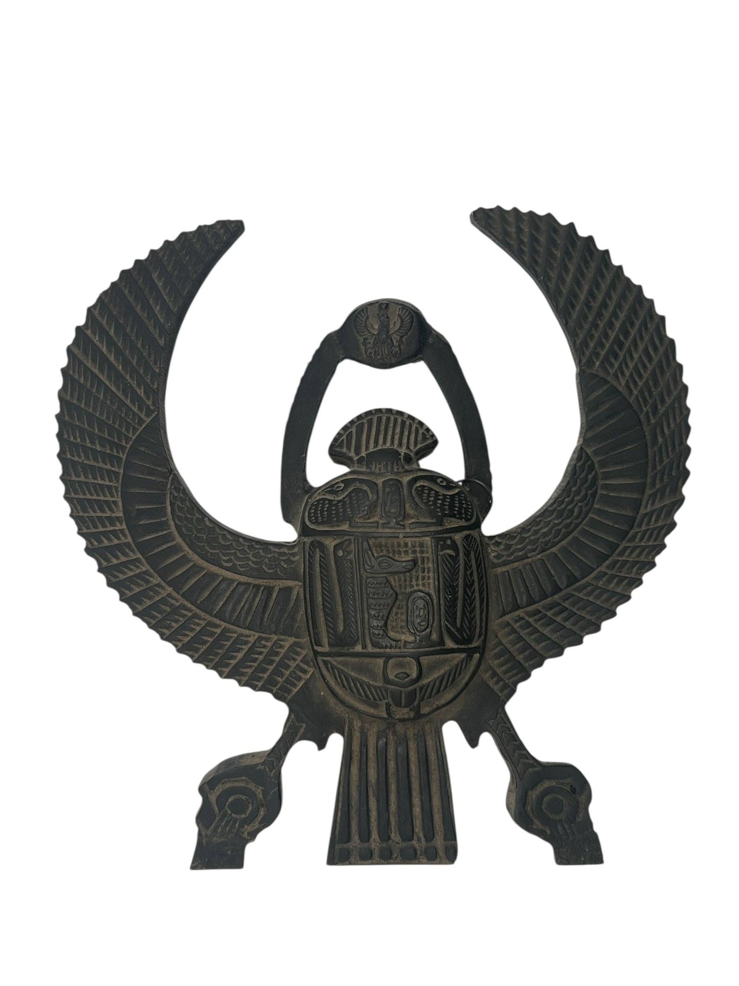 Khepri Scarab with Wings Black Basalt