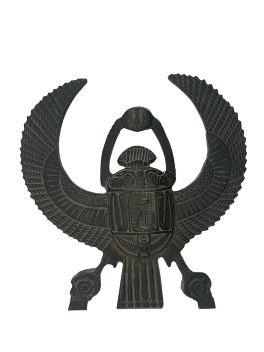 Khepri Scarab with Wings Black Basalt