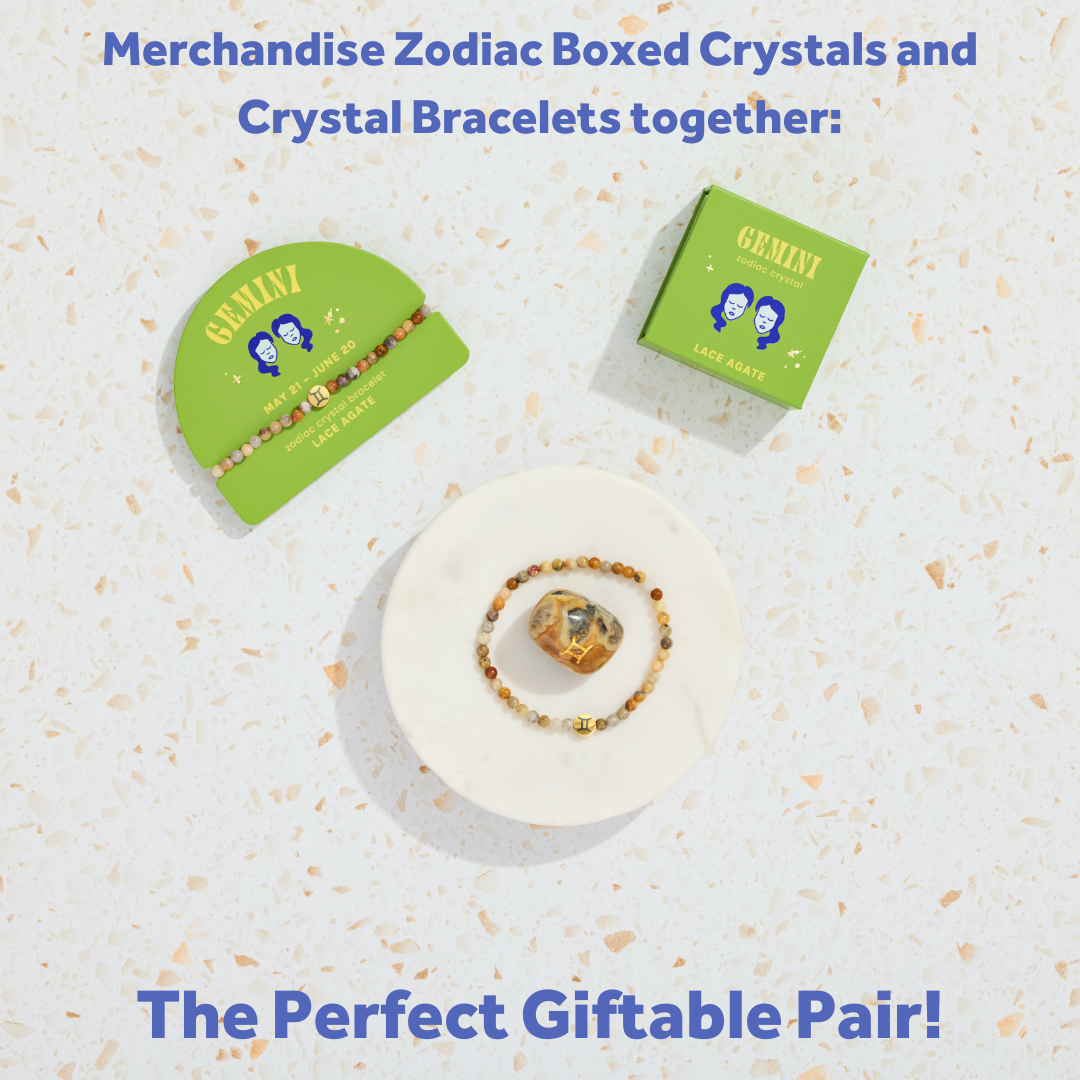 Gemini Mini Zodiac Bracelet – 4mm Crystal Beads