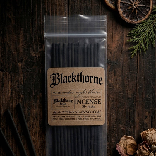 Blackthorne incense sticks |  vegan gothic ritual incense