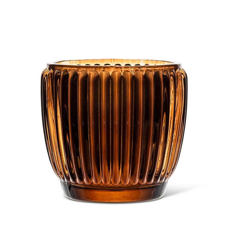 Small Ribbed Votive-3"D