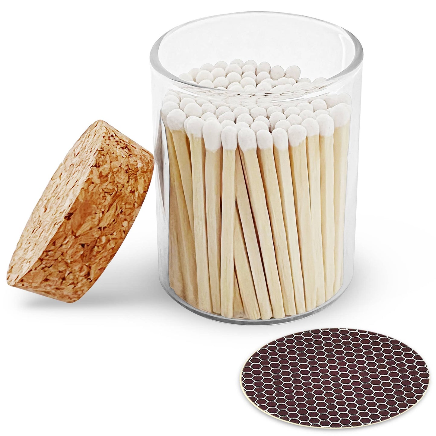 2" Matches in Cork Top Jar - Colors of Your Choice
