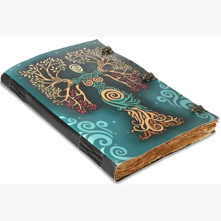 Book of Spell LeatherBound Huge Journal Grimoire Print Diary