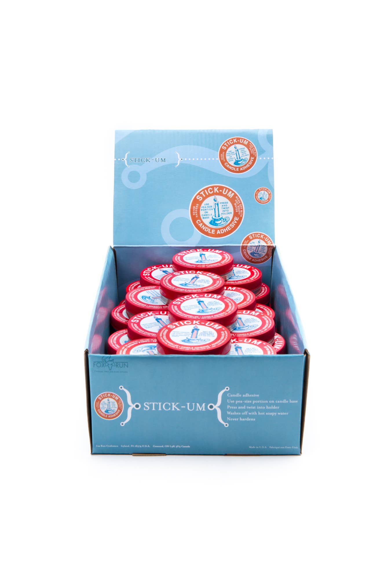 Fox Run Stick-Um Candle Adhesive, 0.5-Ounce