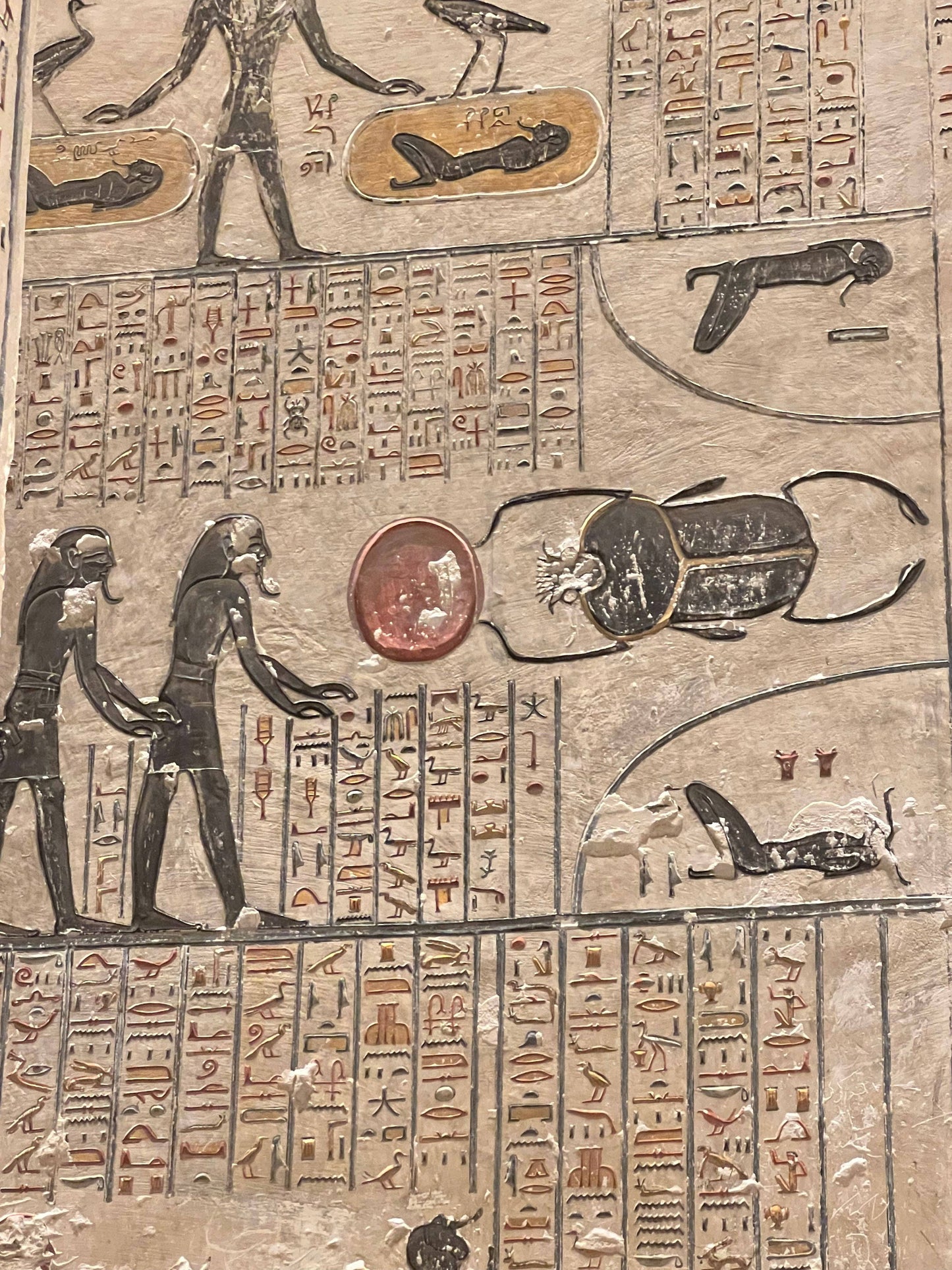 Khepri Scarab with Wings Black Basalt