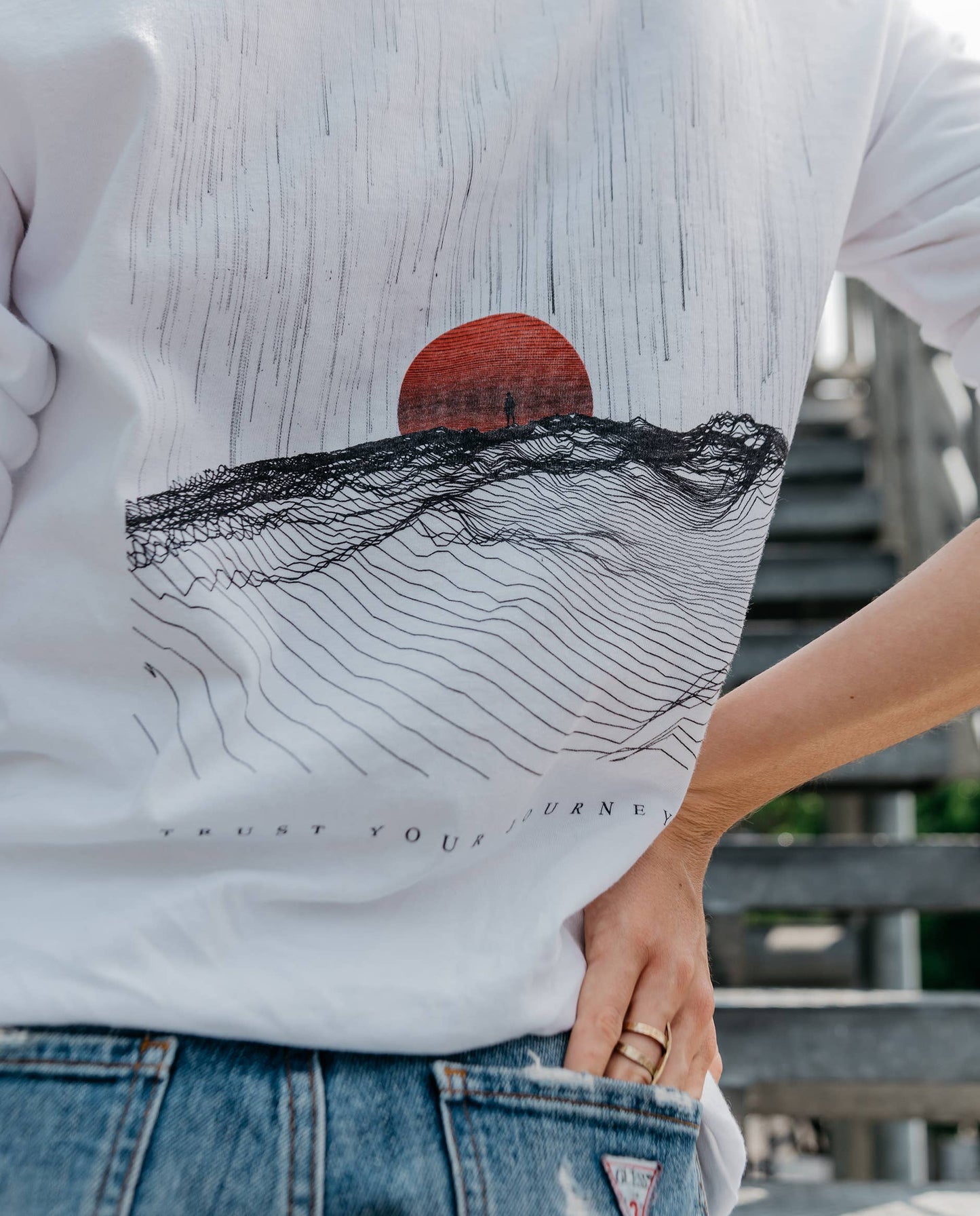 Journey Unisex Washed Cotton Long Sleeve