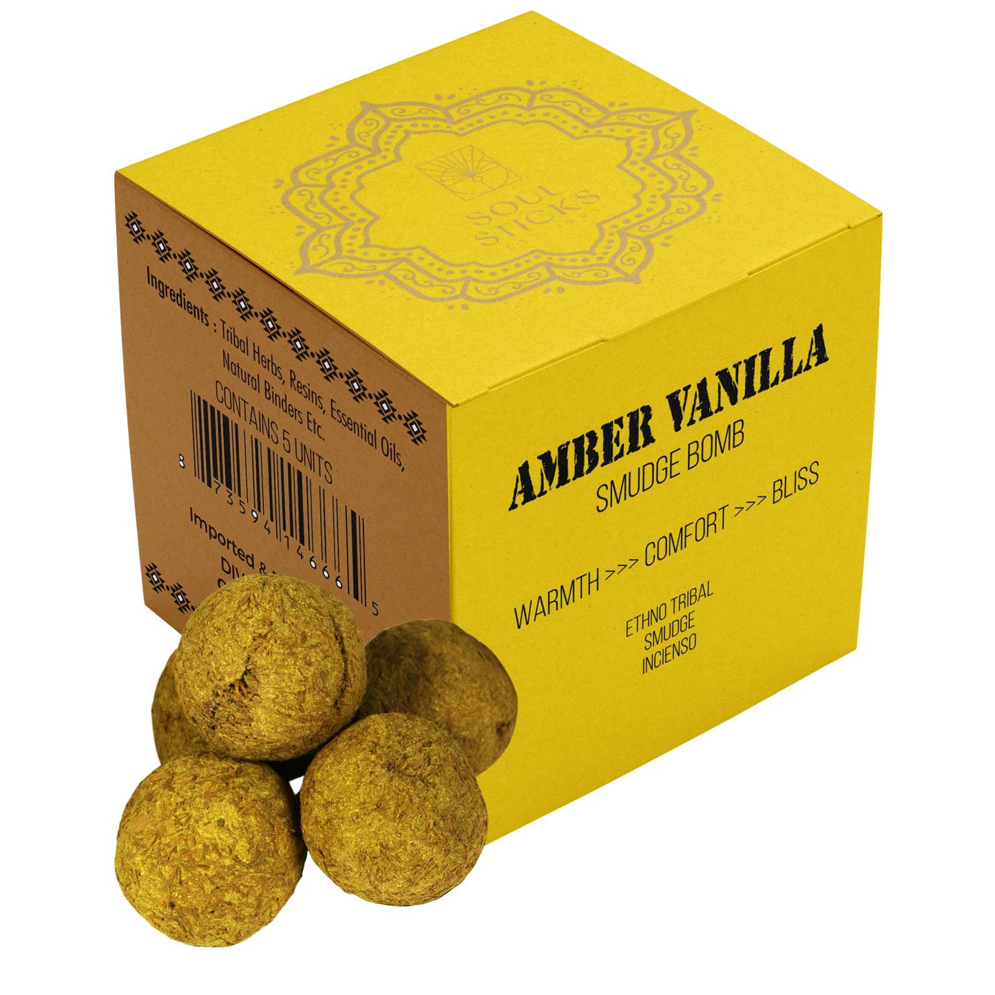 Amber Vanilla Smudge Bombs w/ Burner