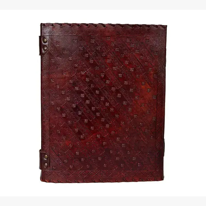 Tuzech Handmade Vintage Seven Chakra Stone Embossed Diary