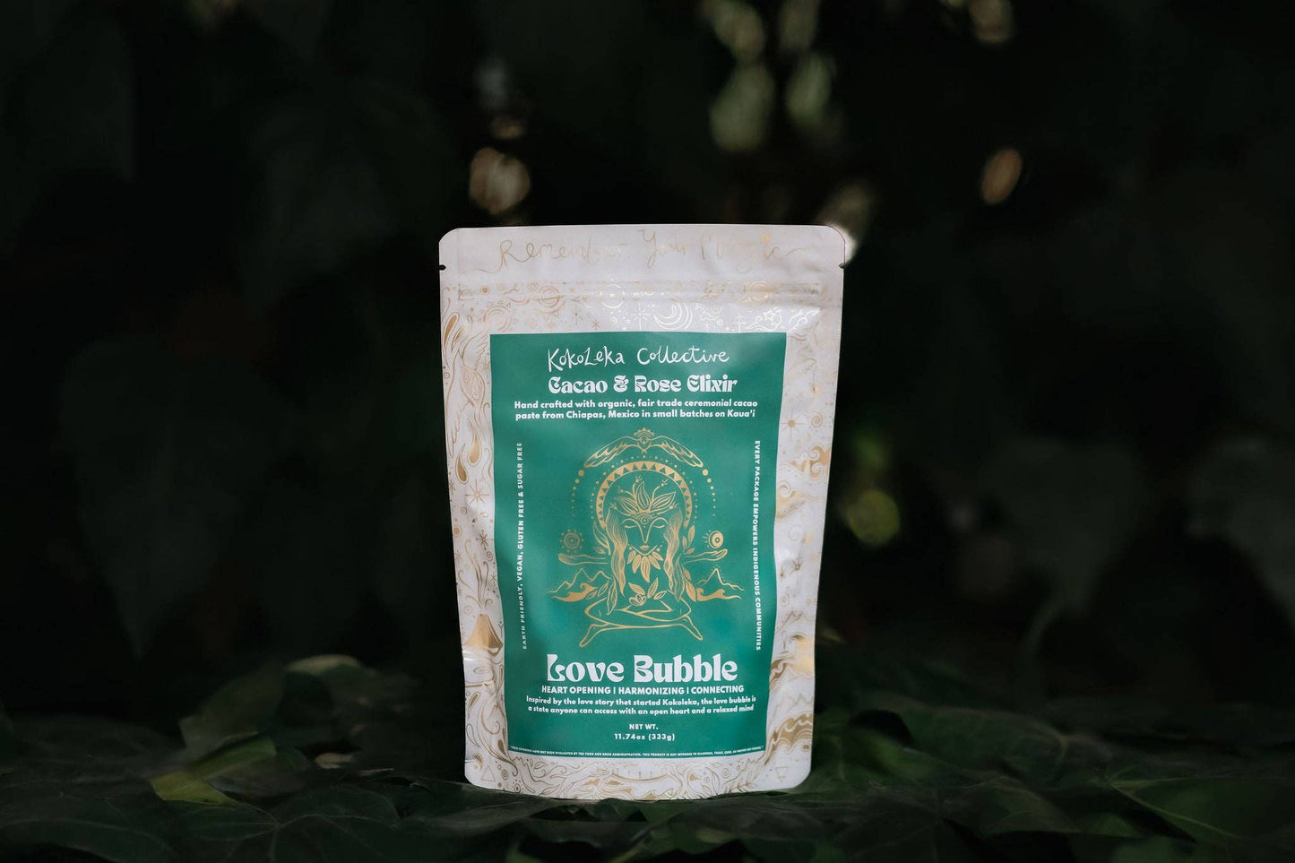 Love Bubble  - Rose Cardamom Ceremonial Cacao Elixir