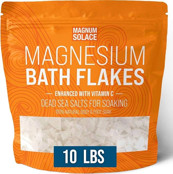 Vitamin C Magnesium Bath Flakes, Bath Soak: 5LB