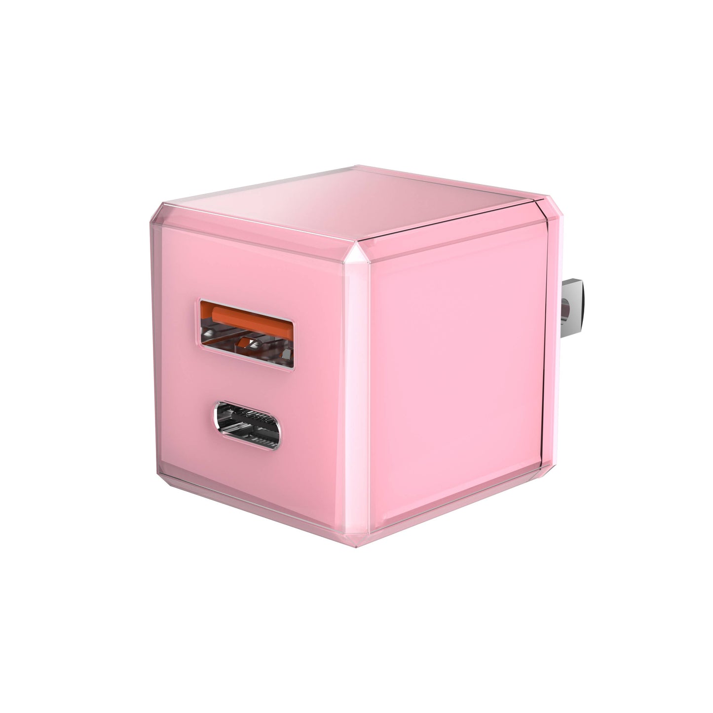Rapid Wall Charger USB 20W Cubic Design - Retail Pack: White