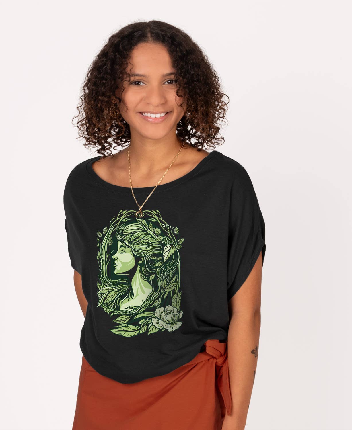 Mother Nature Bamboo Viscose Dolman Top: XL