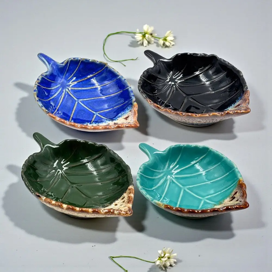 Leaf Ceramic Trinket Dish