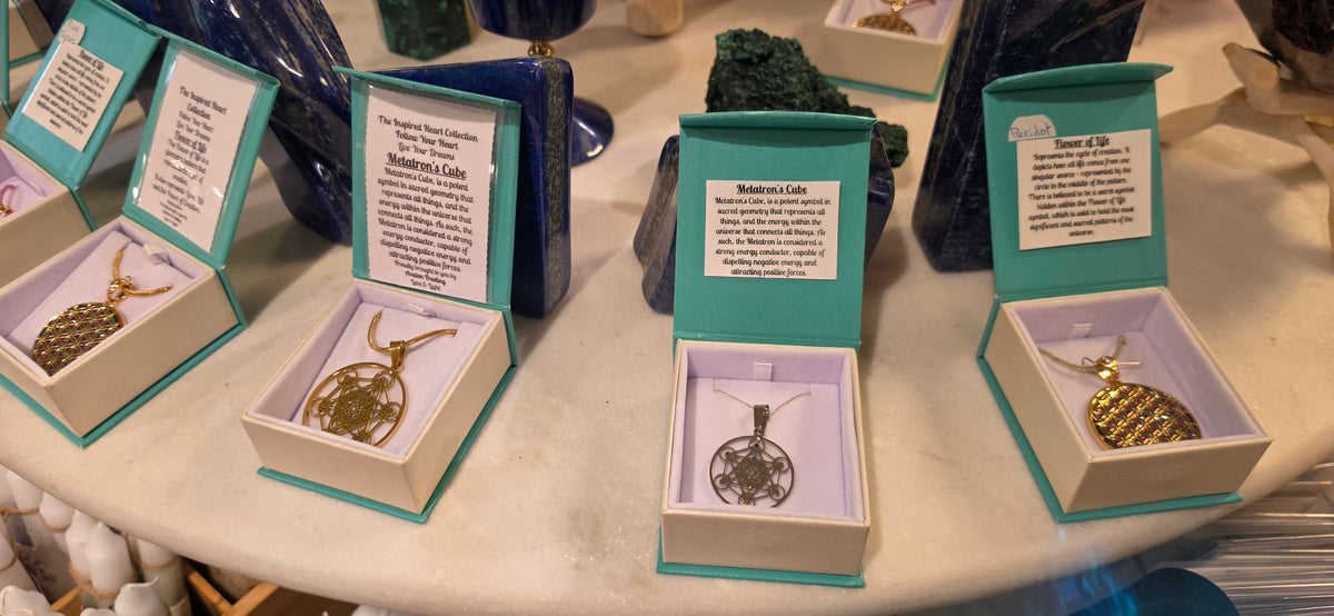 Flower of Life Pendant Precious Gemstone Chain-various options