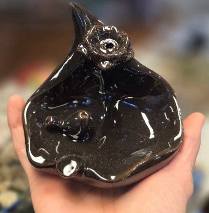 Backflow Burner- Black Lotus Leaf