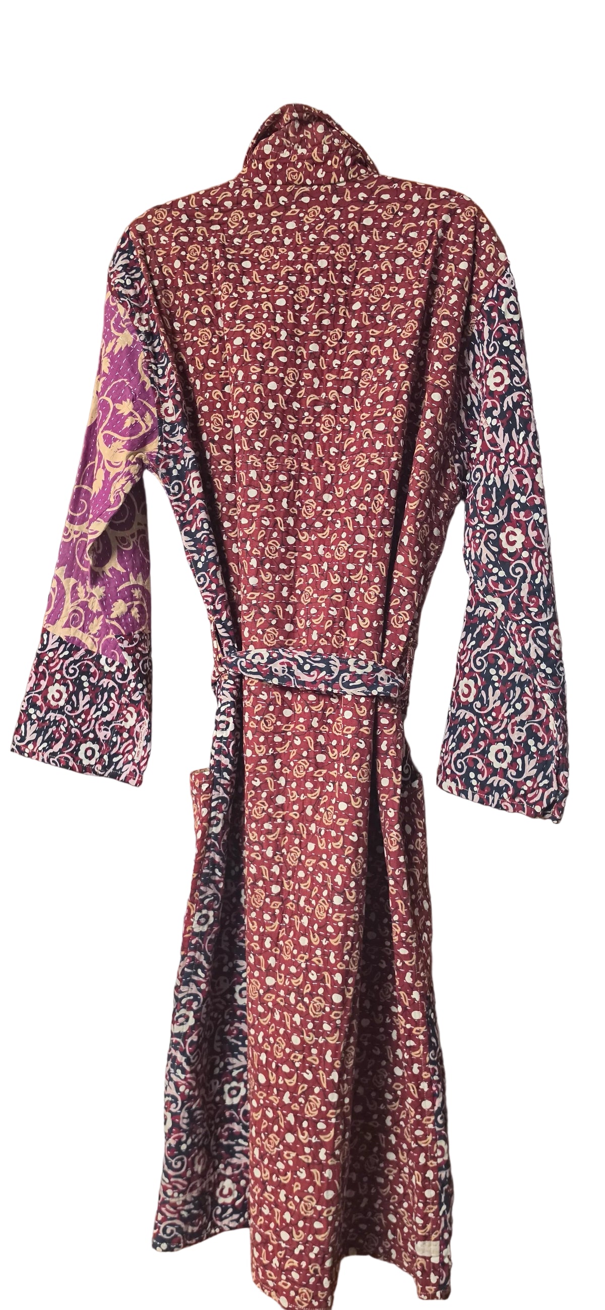Sari Style Wrap Jacket- Made in Tibet- Long Length