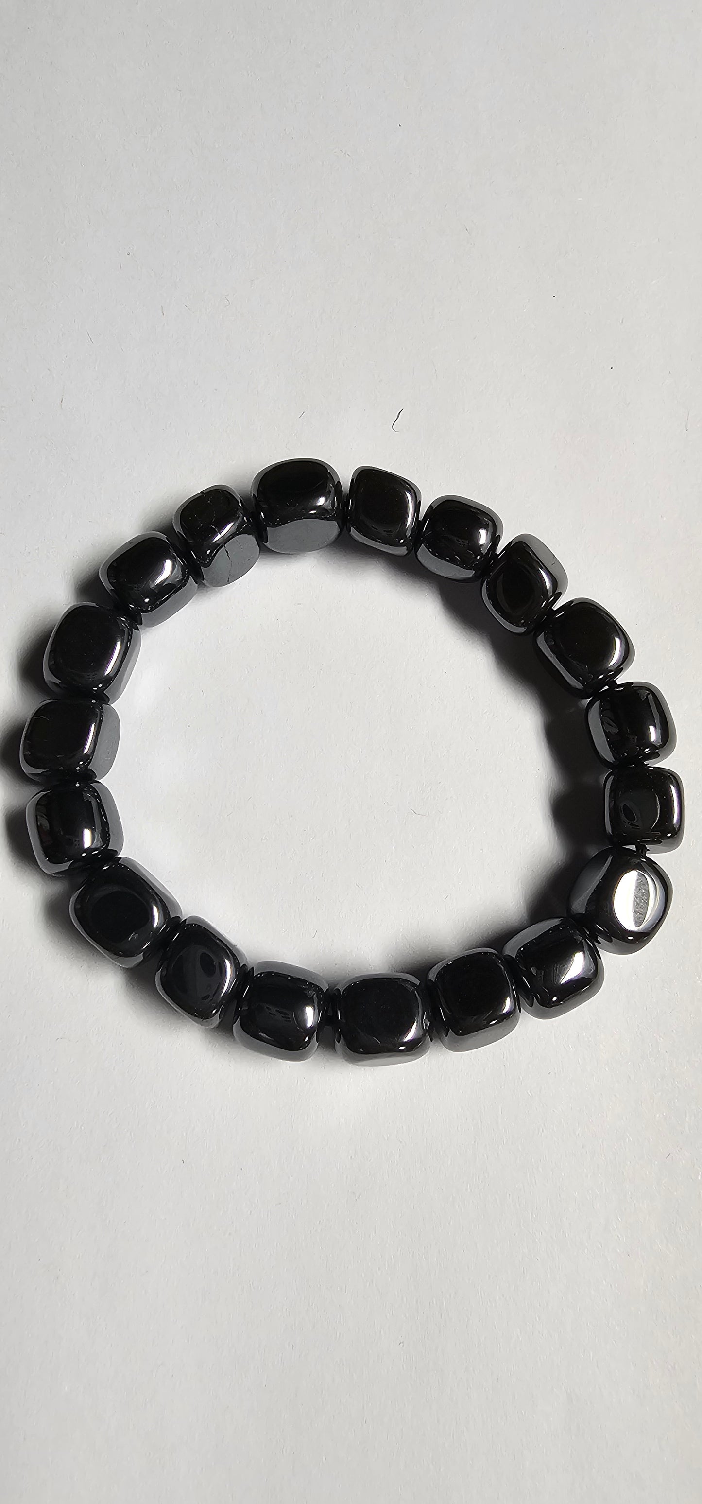 Large Beaded Stone or Wood Bracelets Various - Elastic or Adjustable
