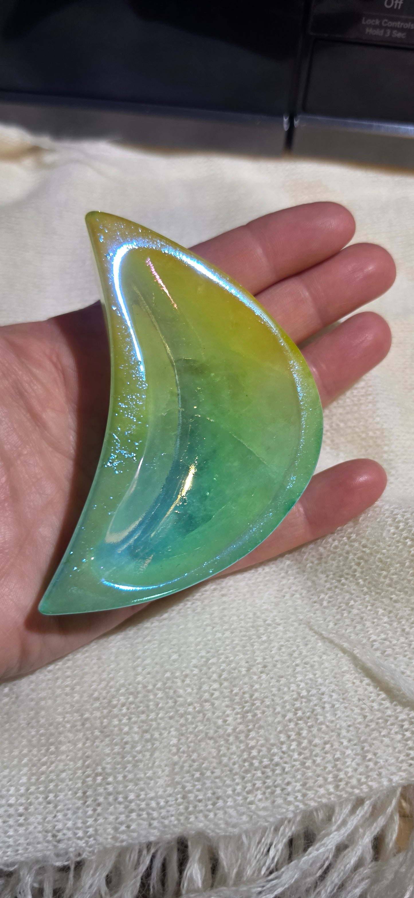 Moon Aura Quartz Trinket Dish