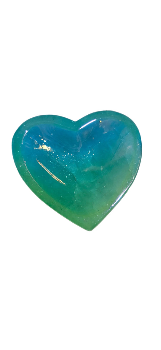 Heart Aura Quartz Trinket Dish