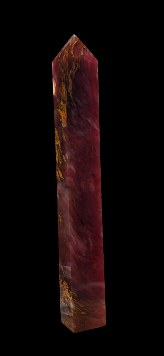 Cherry Quartz Tower- 22 Inches in height