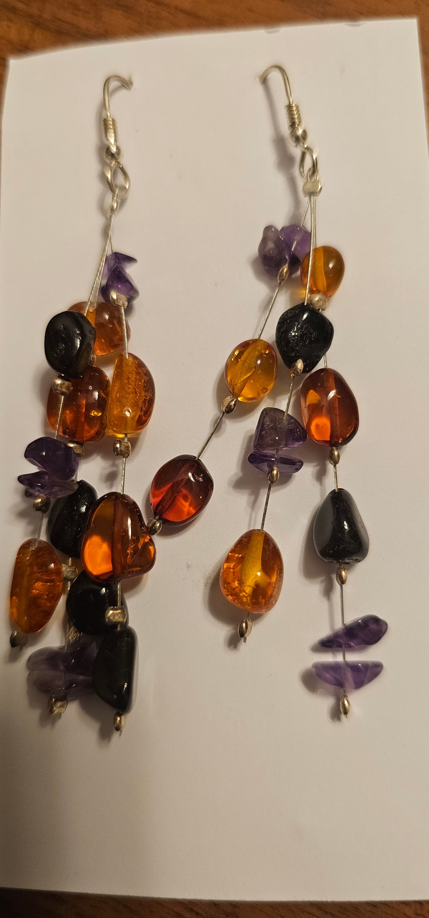 Amber Dangle Earrings Various Styles