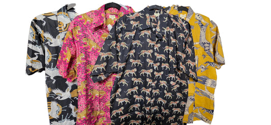 100% Cotton Mens Button Up Shirts-sizes vary S - XL
