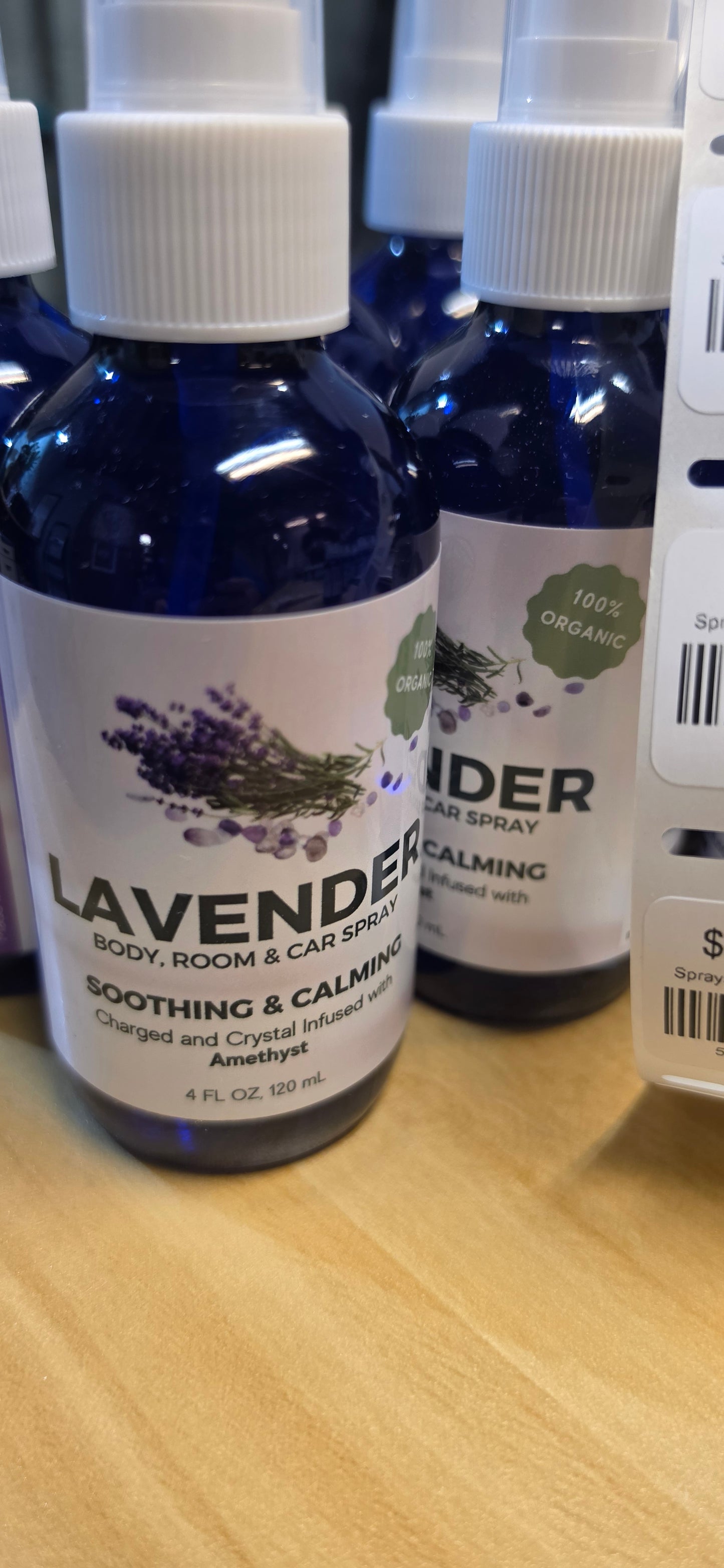 Sprays Charged and Crystal infused