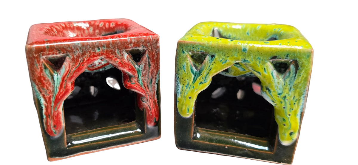 Oil Burner Tea Light Candle Holder Pottery-designs/style vary