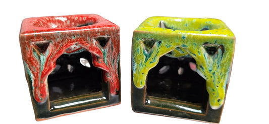 Oil Burner Tea Light Candle Holder Pottery-designs/style vary